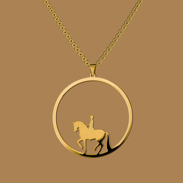 Pendant piaffe – rider circle – 4 cm