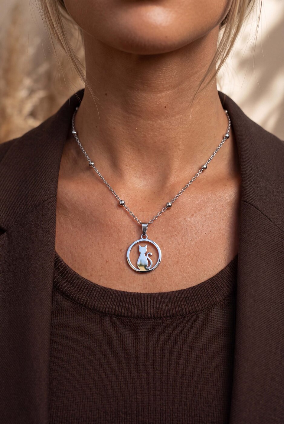 Prívesok mačka kruh – 2cm