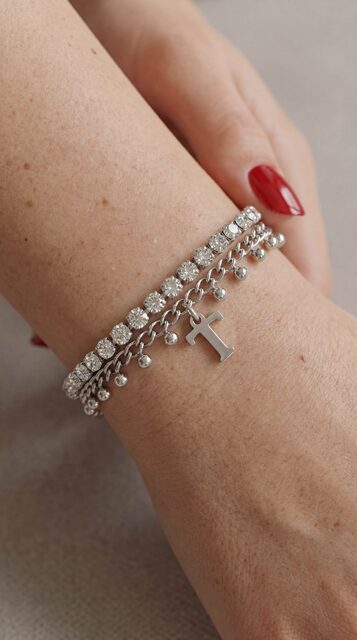 Bracelet Abeceda – double chain 1