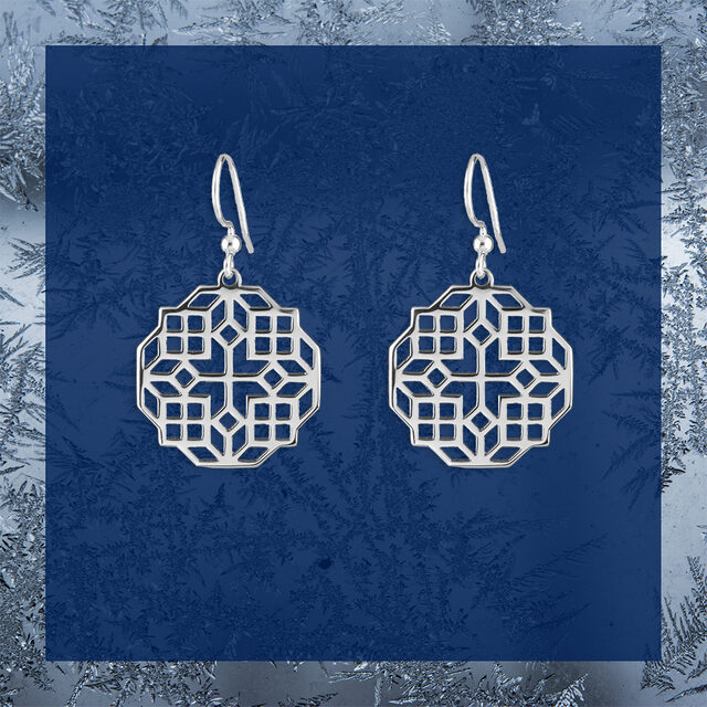 Náušnice – Novohrad ornament hviezda 1