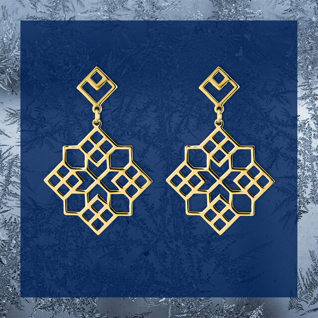 Earrings Novohrad – square 2