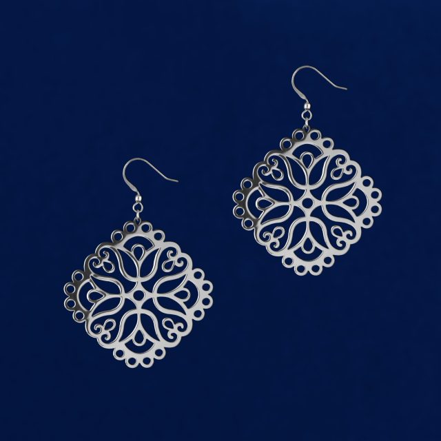 Earrings bellflowers - ornament