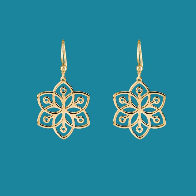 Earrings Flower of life 4