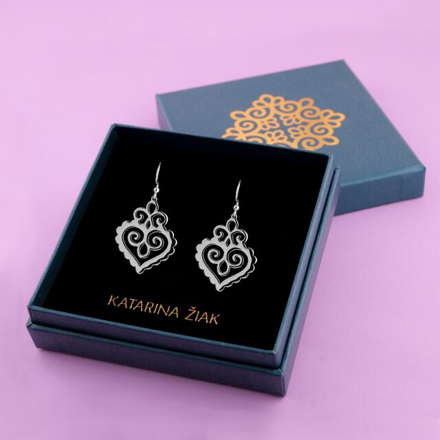 Earrings cifer heart 3