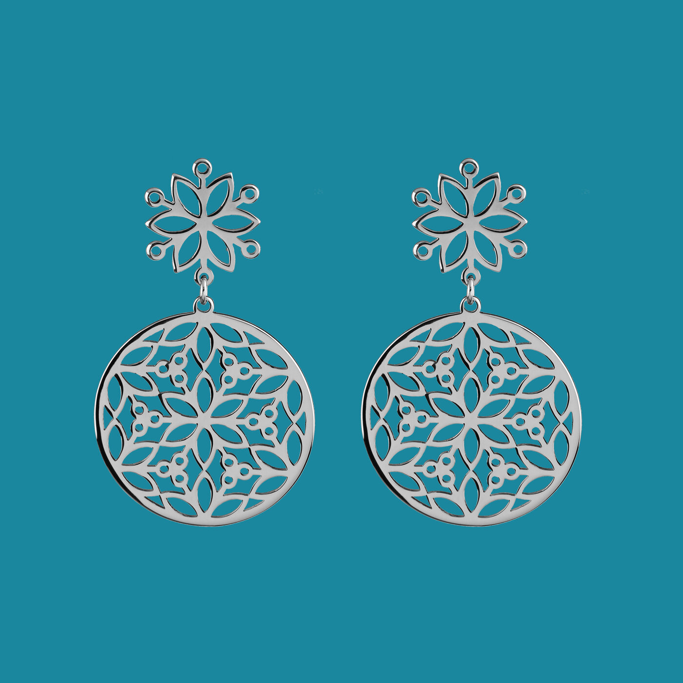 Earrings Flower of life – circle 3