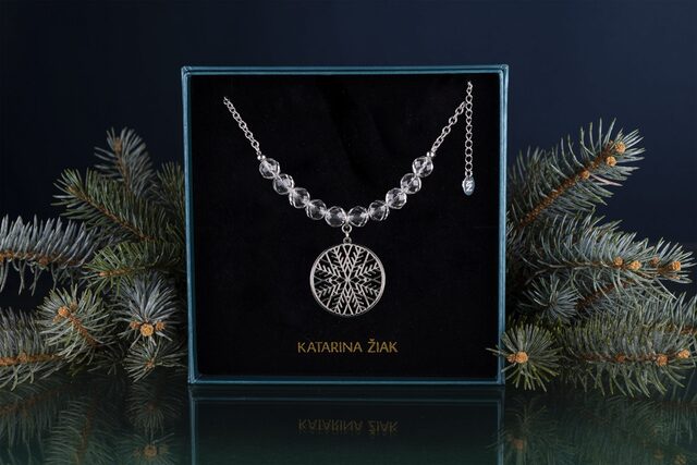 nahrdelnik vlocka 3cm kristal 2