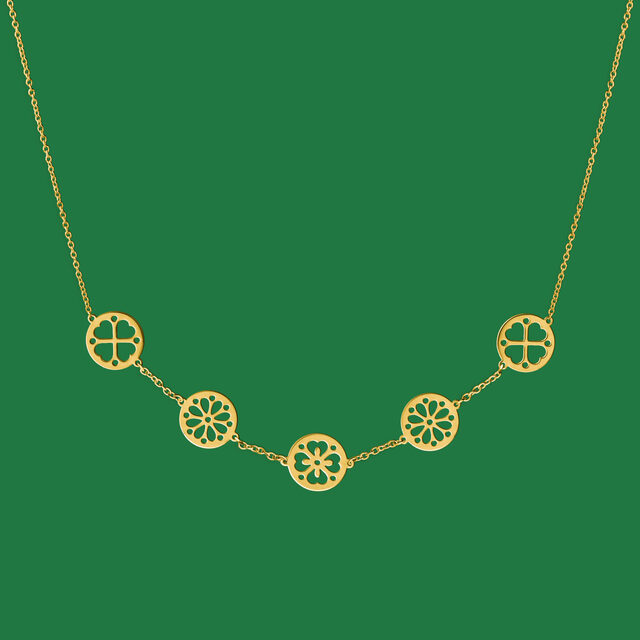 Necklace FOLK flowers