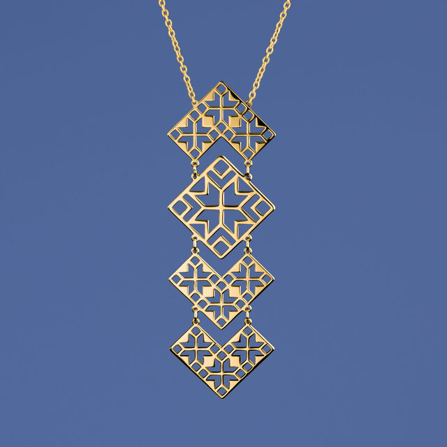 Necklace geometry – pleated 4