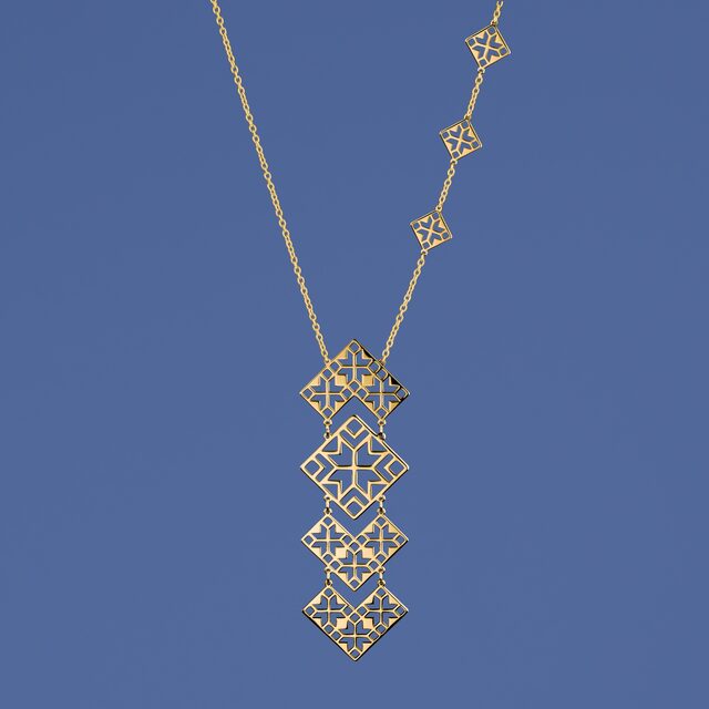 Necklace geometry – pleated 1