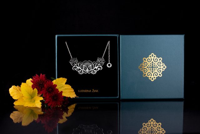 Necklace poppies - arc