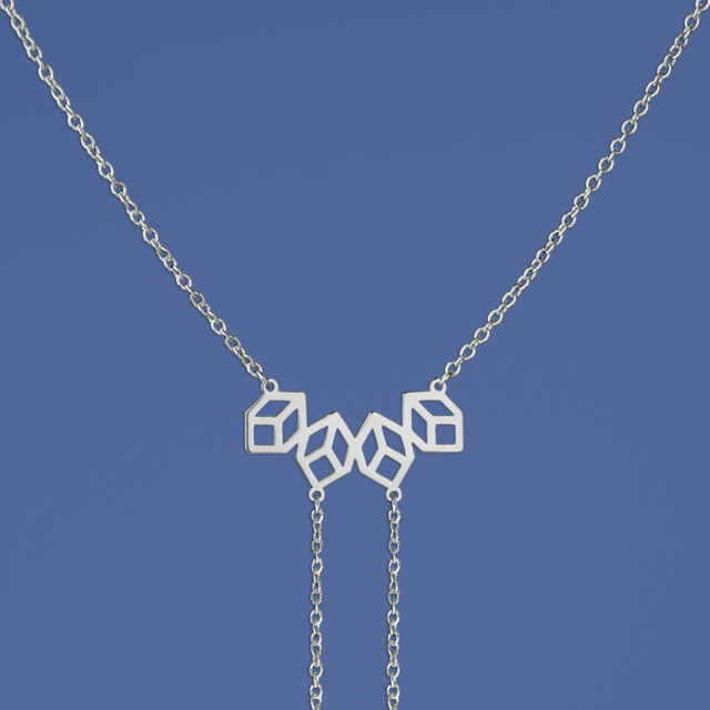Necklace geometry mini – long