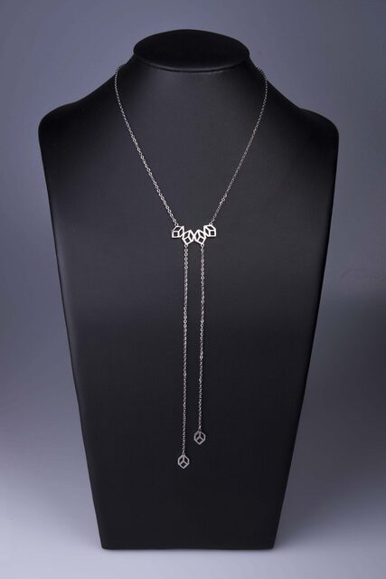 Necklace geometry mini – long