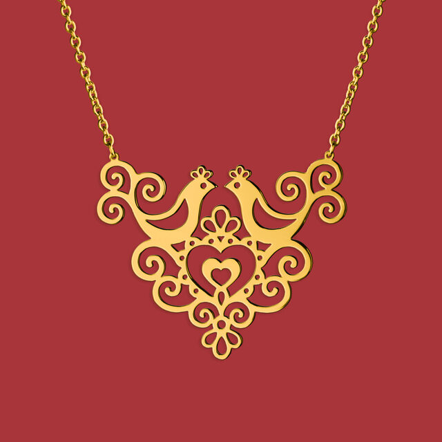 Necklace ornamentalistics – doves – short