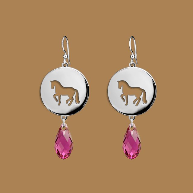 Náušnice piaf - kruh mini - Swarovski