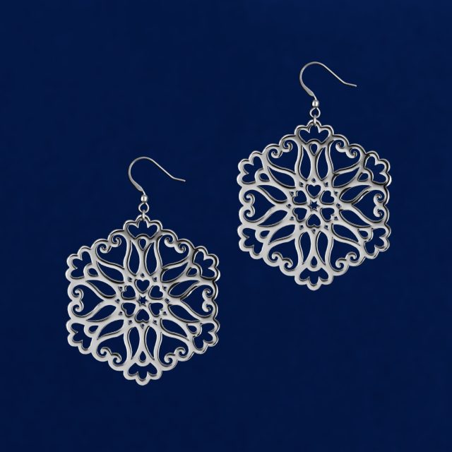 Earrings snowdrops - ornament 1