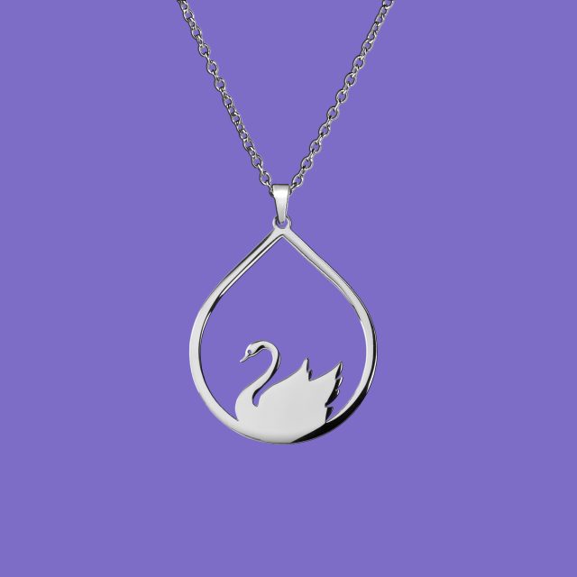 Pendant swan tear