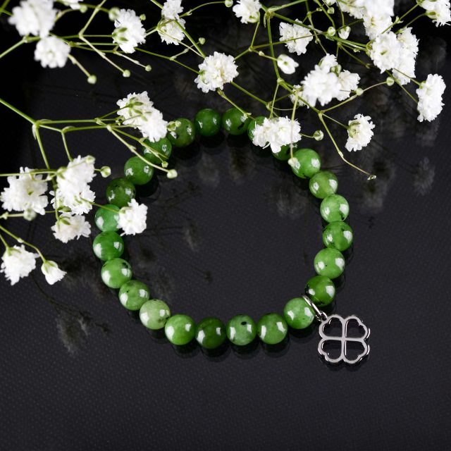 Bracelet quatrefoil - various gemstones