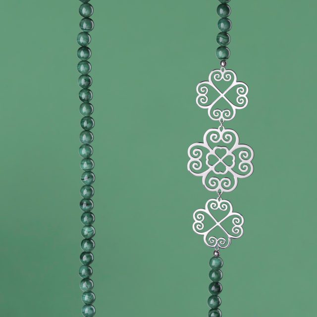 Necklace Little bit of luck - malachit