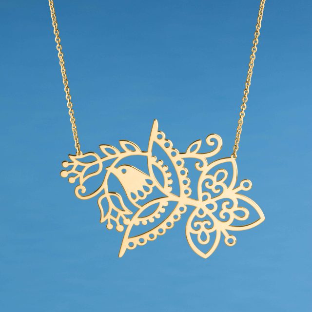 Necklace vajnory birdie - short
