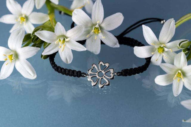 Bracelet vajnory flower - cord
