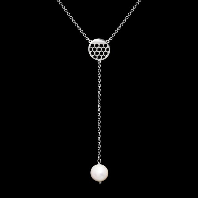 Necklace golf 6 with pearl on chain