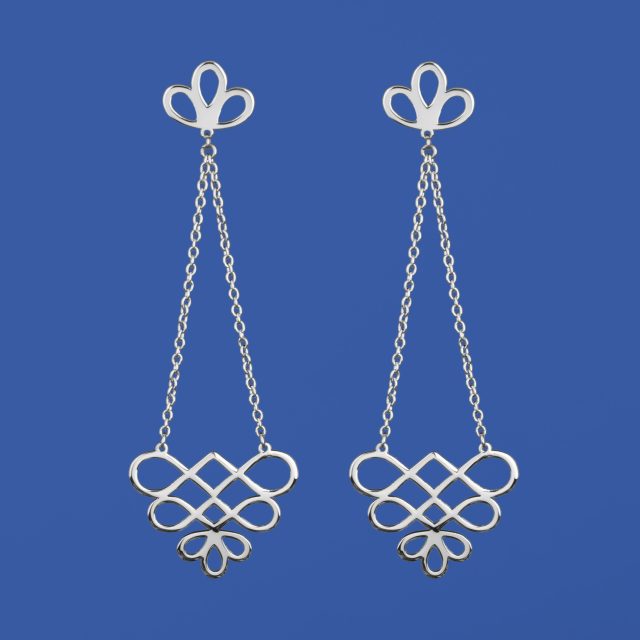 Earrings infinity - fan