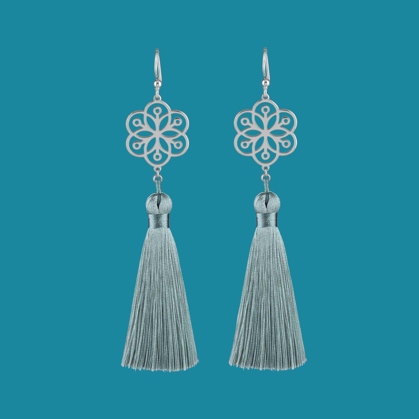 Earrings Flower of life 1 - tassels