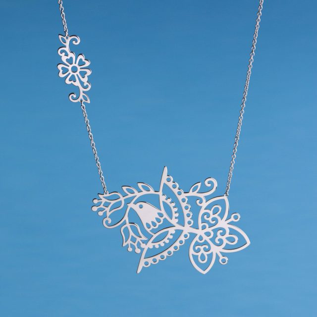 Necklace vajnory birdie - long