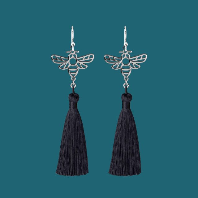 Earrings bee - tassels