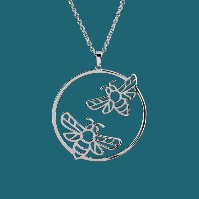 Pendant bee - circle