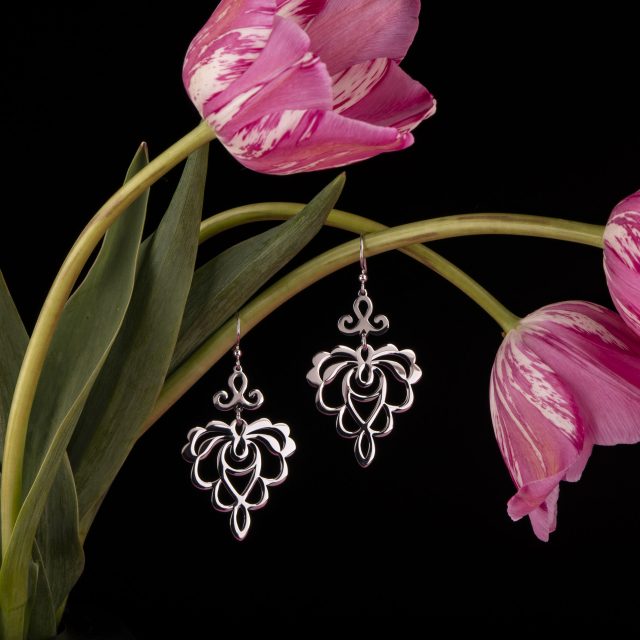 Earrings fuchsia