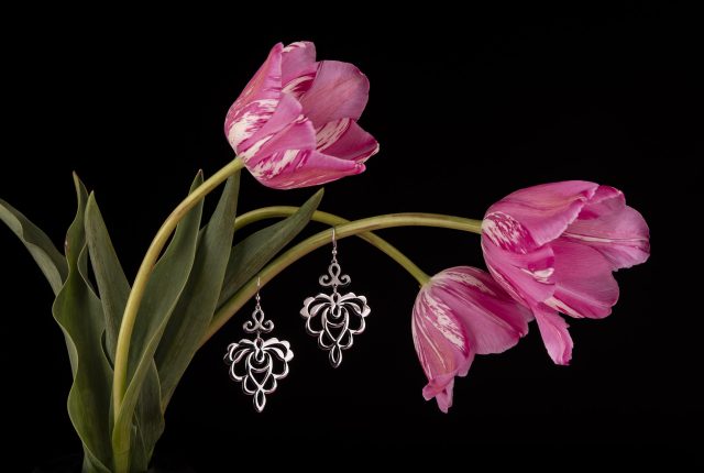 Earrings fuchsia