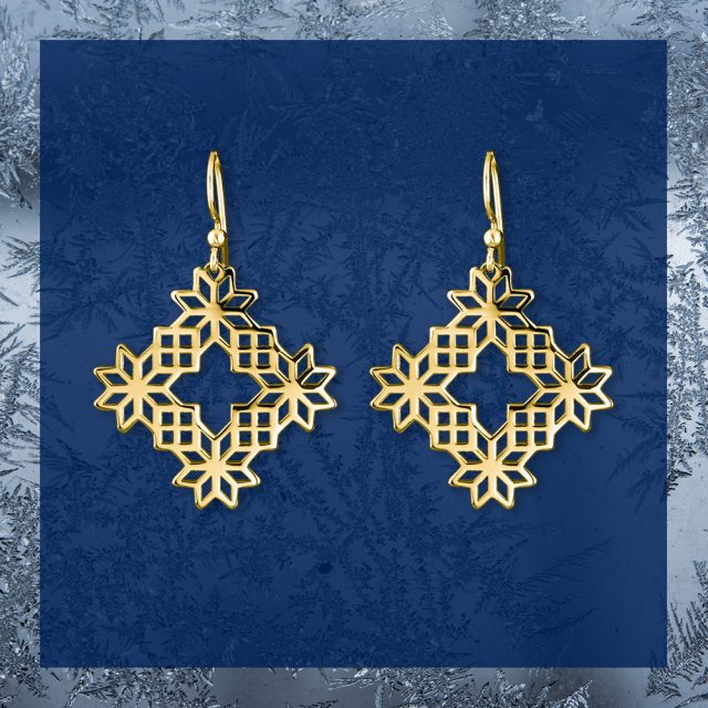 Earrings Novohrad - square 4