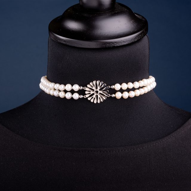 Necklace choker Trakovice 2 - freshwater pearls