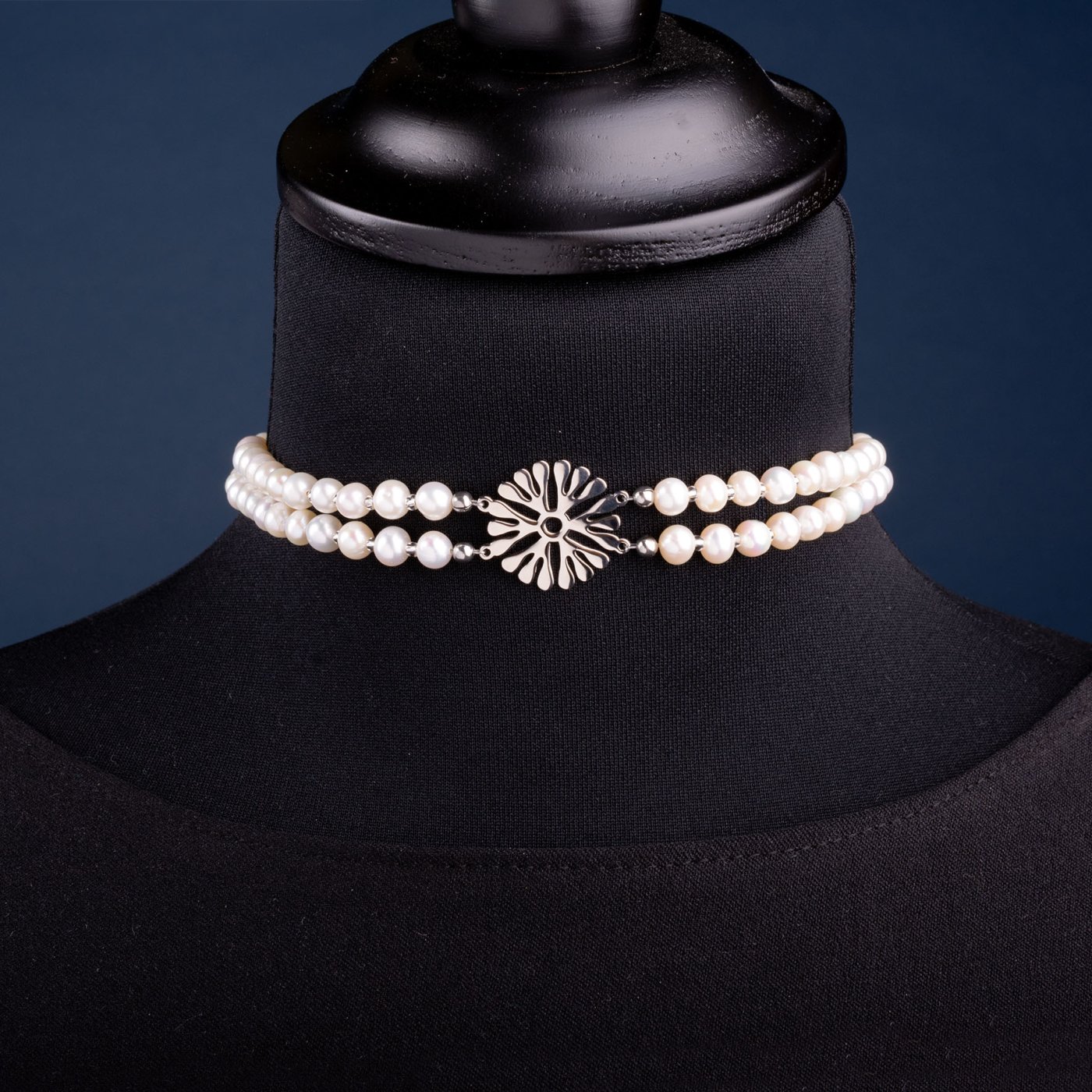 Necklace choker Trakovice 2 - freshwater pearls