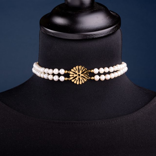 Necklace choker Trakovice 2 - freshwater pearls