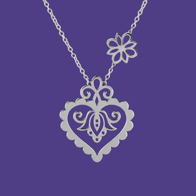 Necklace cifer heart 1