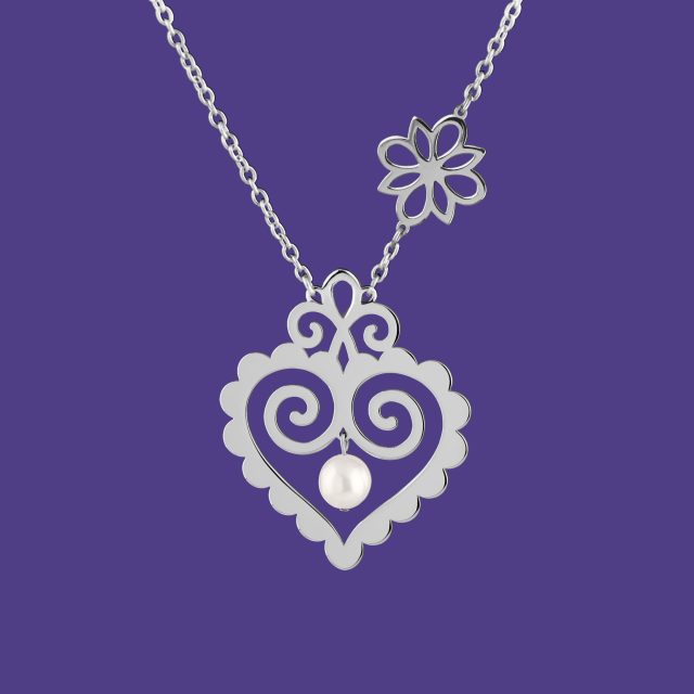 Necklace cifer heart 2