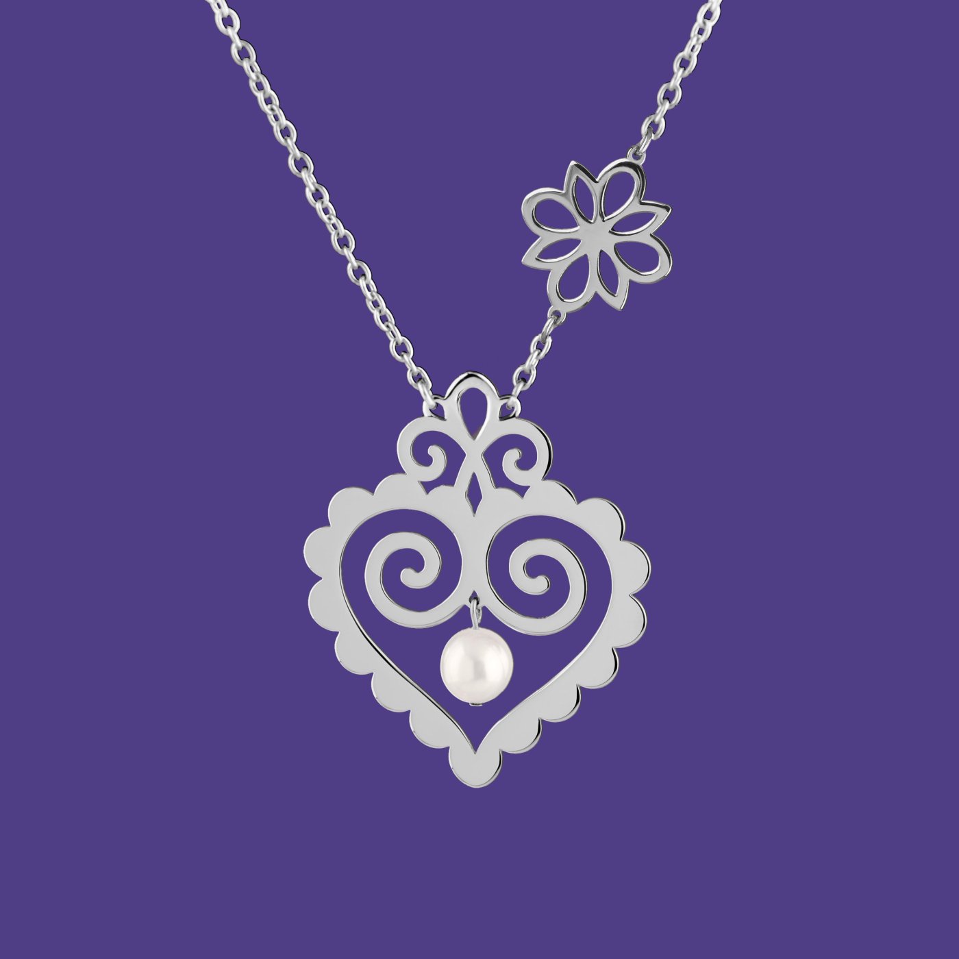 Necklace cifer heart 2