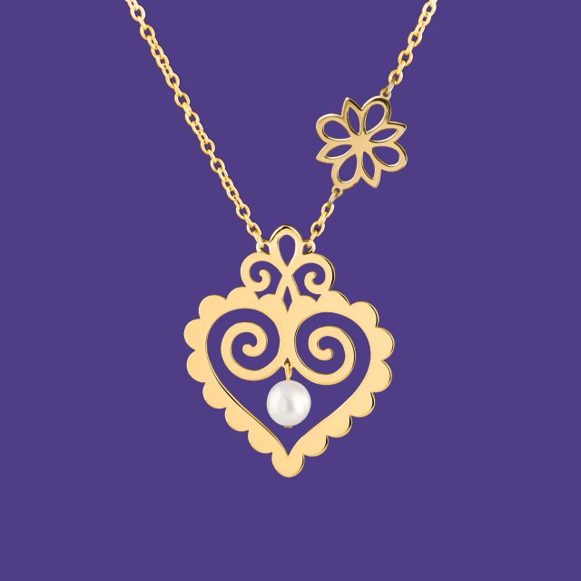 Necklace cifer heart 2