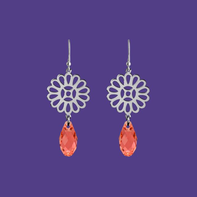 Earrings cifer marguerite - Swarovski