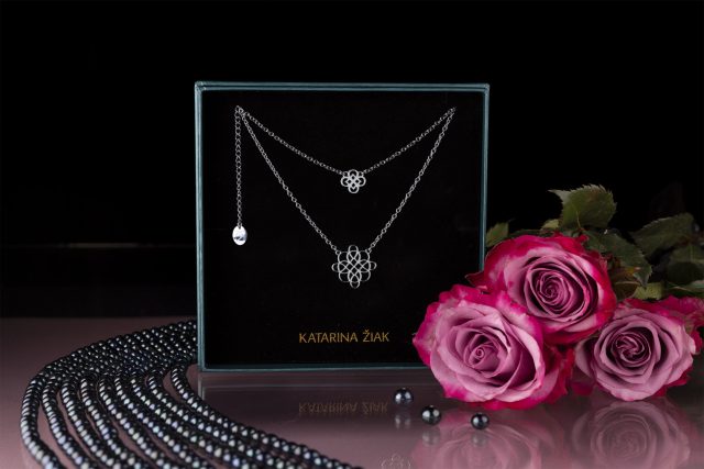 Double row necklace tinker ornament 1
