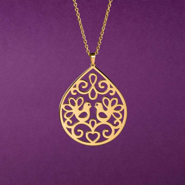 Pendant doves - tear