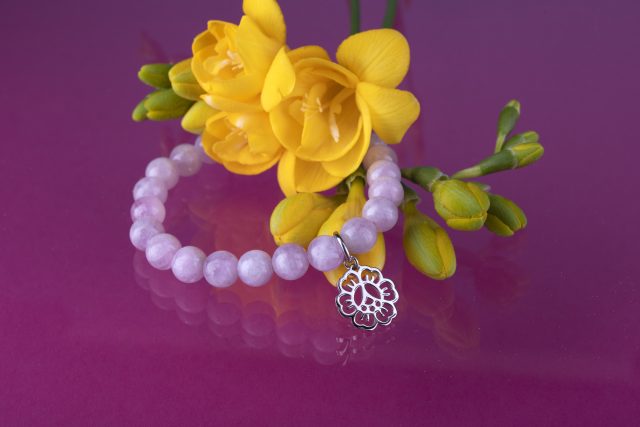 Bracelet flower 1 (various gemstones to choose from)