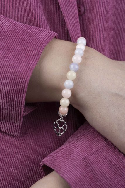 Bracelet paw dog Cami (various stones available)
