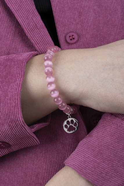 Bracelet cat paw Izabela (various stones available)