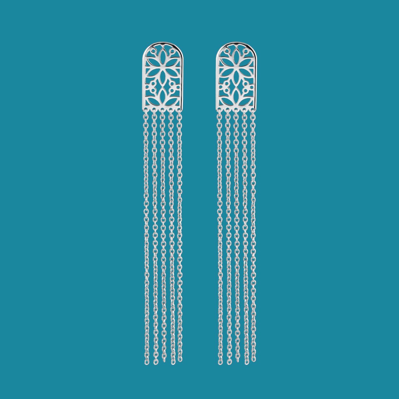 Earrings Flower of life waterfall 1