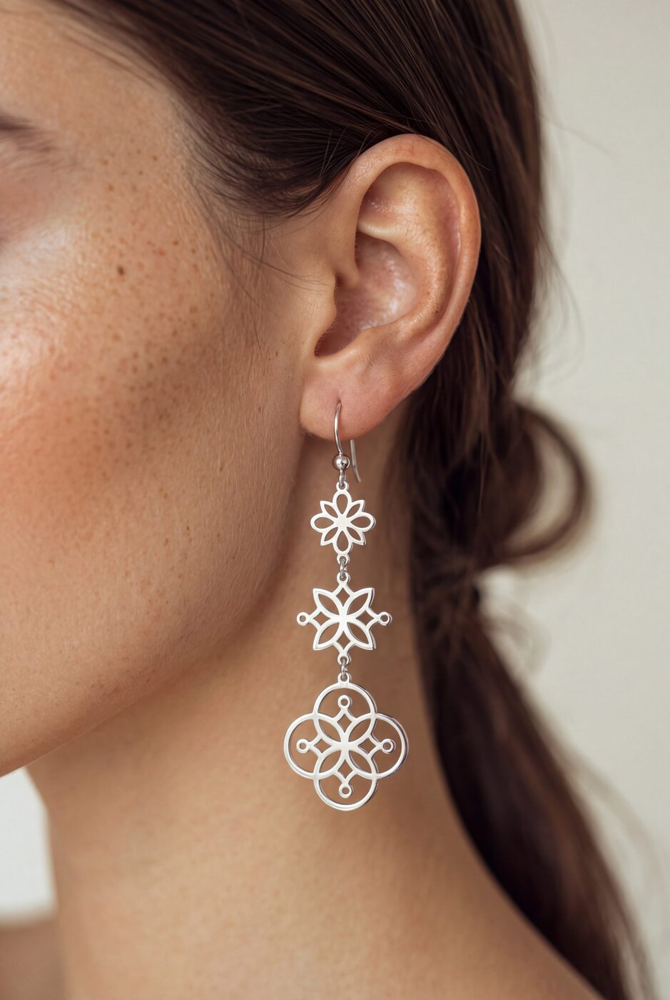 Náušnice Cíferský ornament 4 – skladané