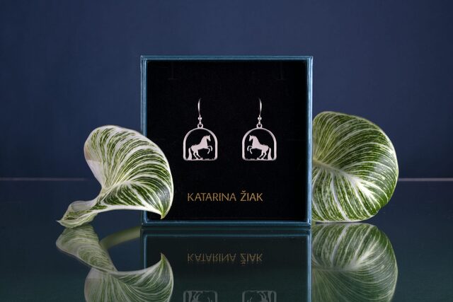 Pirouette Horse Earrings