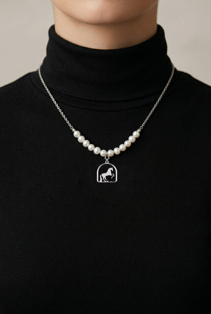 Pirouette Necklace + Freshwater Pearls